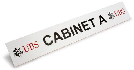Silver Fox Cabinet Equipment Labels - Self-Adhesive